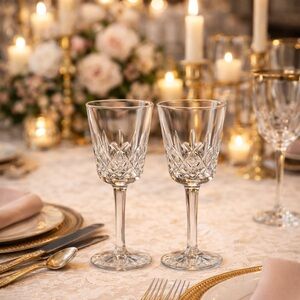 NEW IN BOX Waterford Lismore Goblets, 8-oz 2 Pack